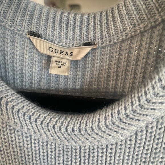 Women’s GUESS light blue knit sleeveless tunic, size M preloved - Picture 5 of 5